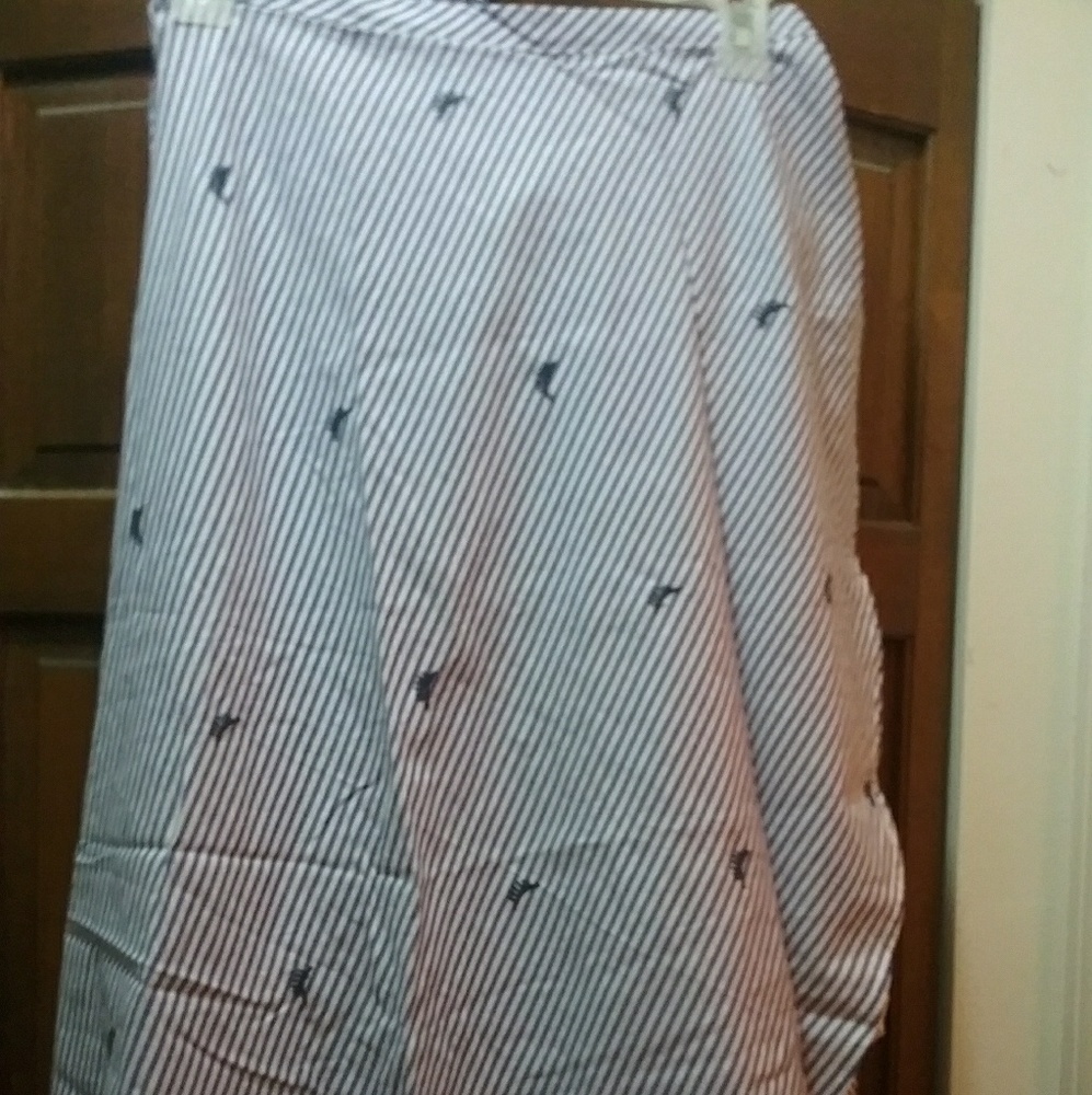 🎀Pinstripe Wrap around Skirt